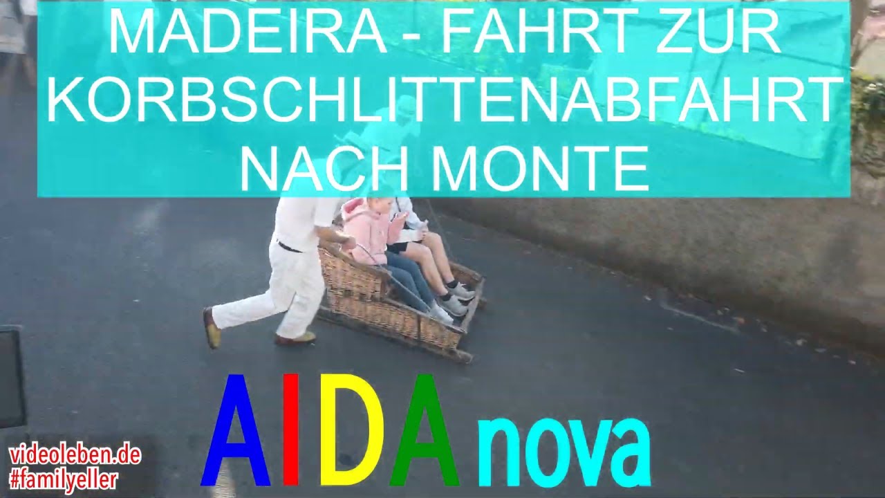 Fahrt zur Korbschlittenfahrt nach Monte auf Madeira