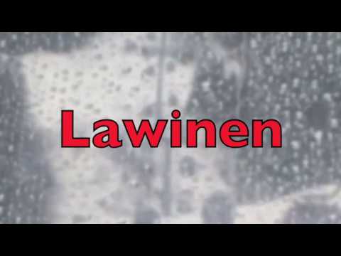 Lawine in den Bergen und Überflutungsgefahr durch Schneeschmelze