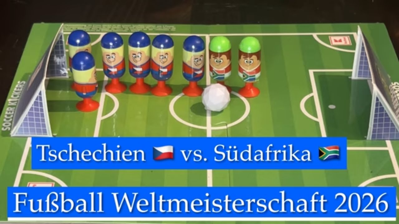 Simulation des Spiels Tschechien vs. Südafrika | Fußball