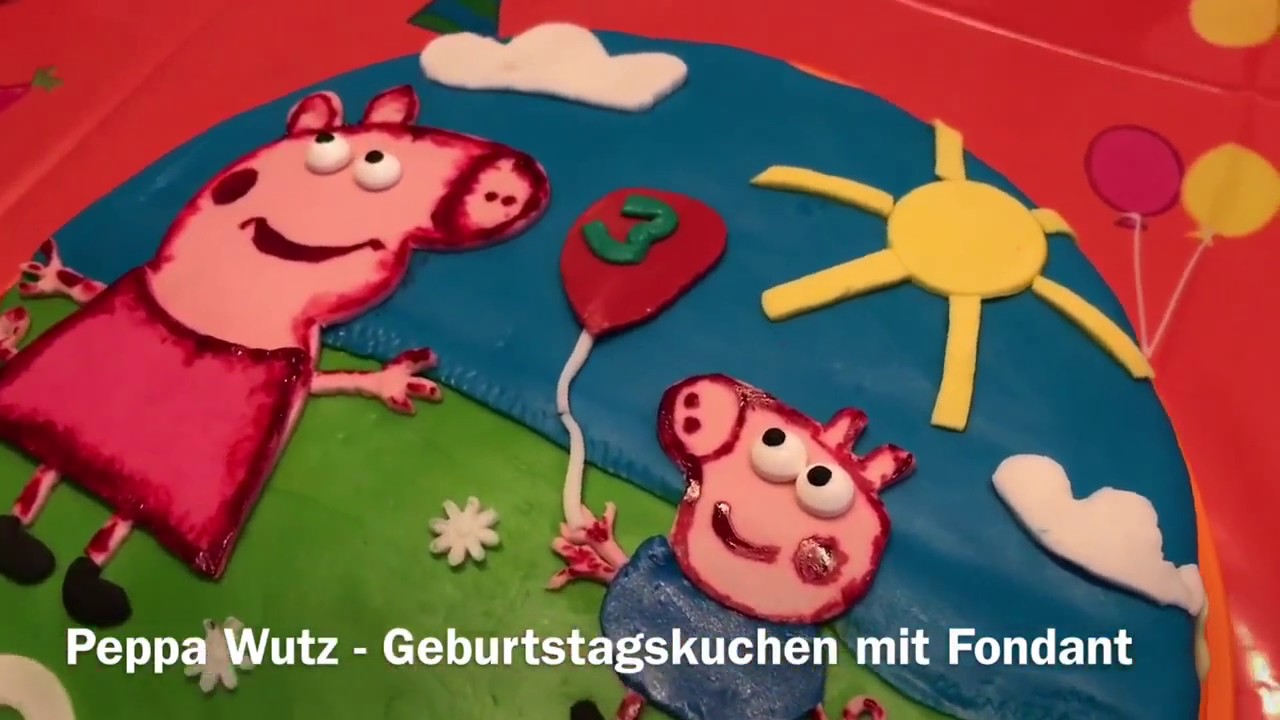 Peppa Wutz Geburtstagskuchen - Rezept und Backspaß
