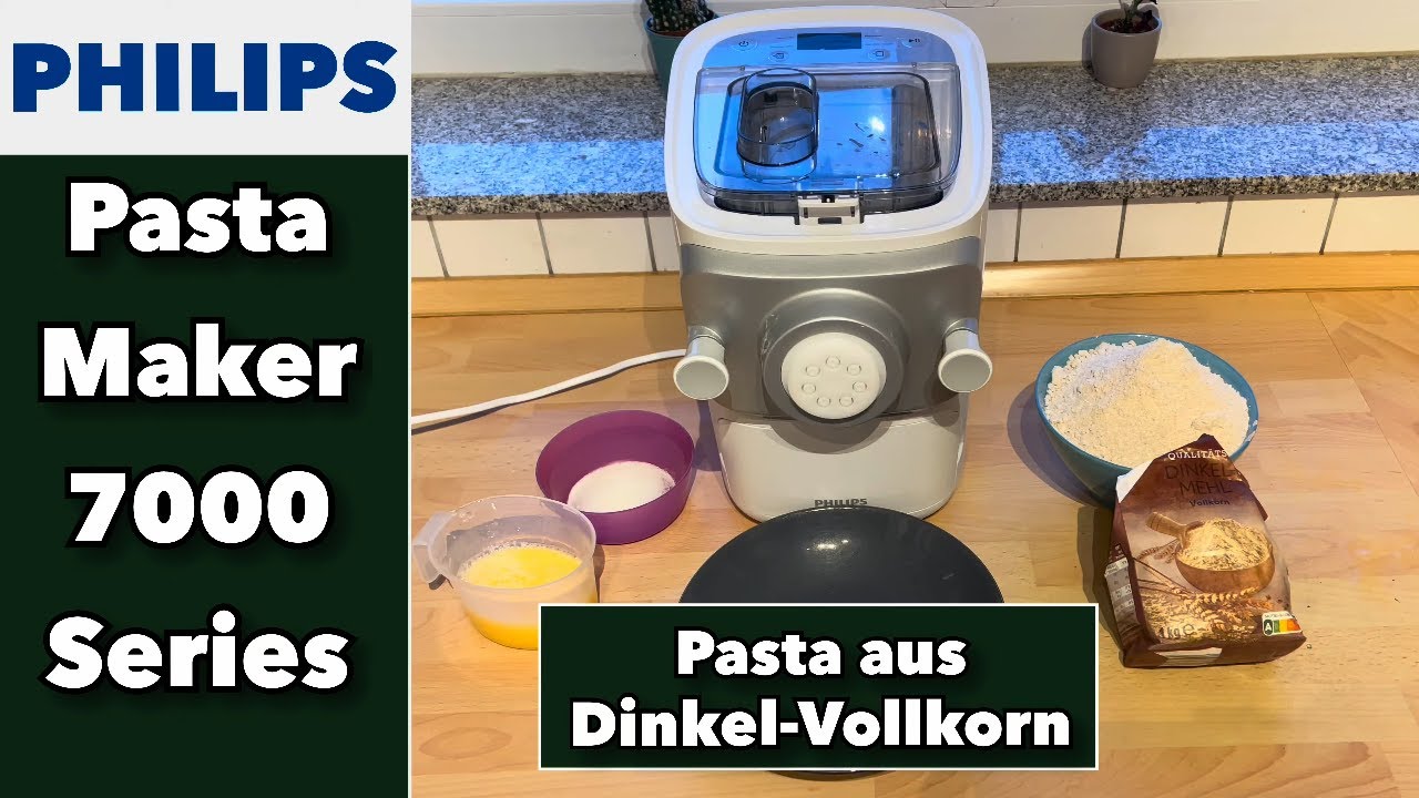 Pasta aus Dinkel-Vollkornmehl mit Philips Pasta Maker