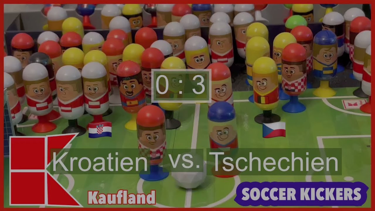 Kroatien 0 3 Tschechien am 2. Spieltag Gruppe D der Fußball-Europameisterschaft Soccer Kickers