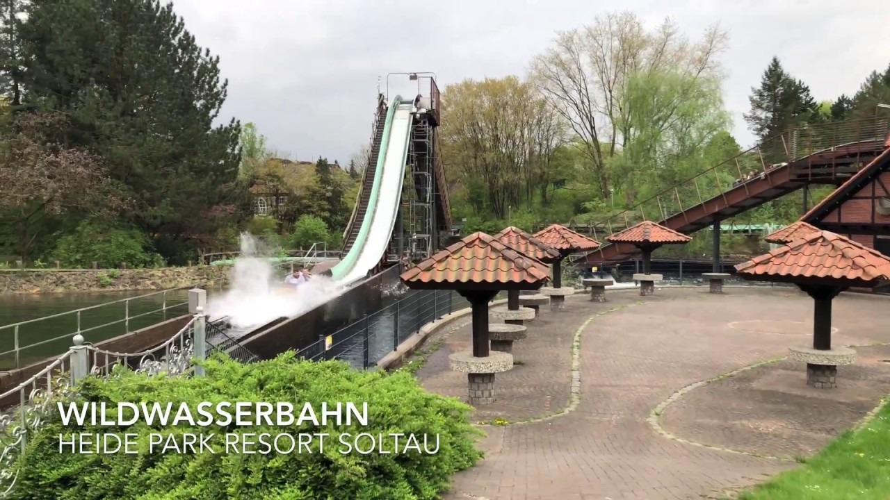 Wasserattraktionen im Heide Park Soltau - Wildwasserbahn, Mountain Rafting und Flossfahrt