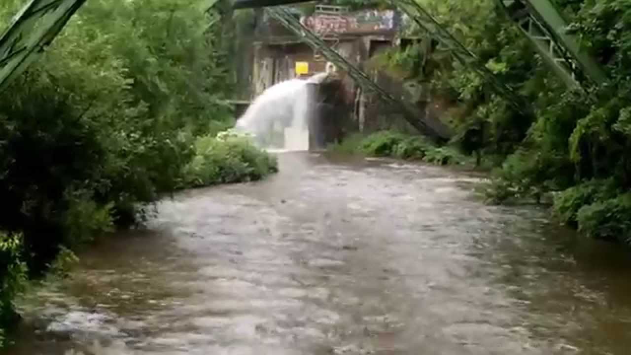 wasserfall wupper hochwasser
