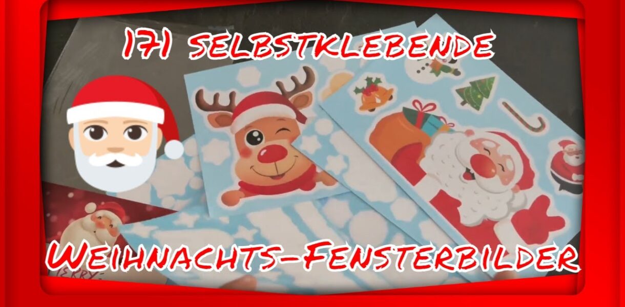 Weihnachts-Fensterbilder Test – 171 selbstklebende Motive