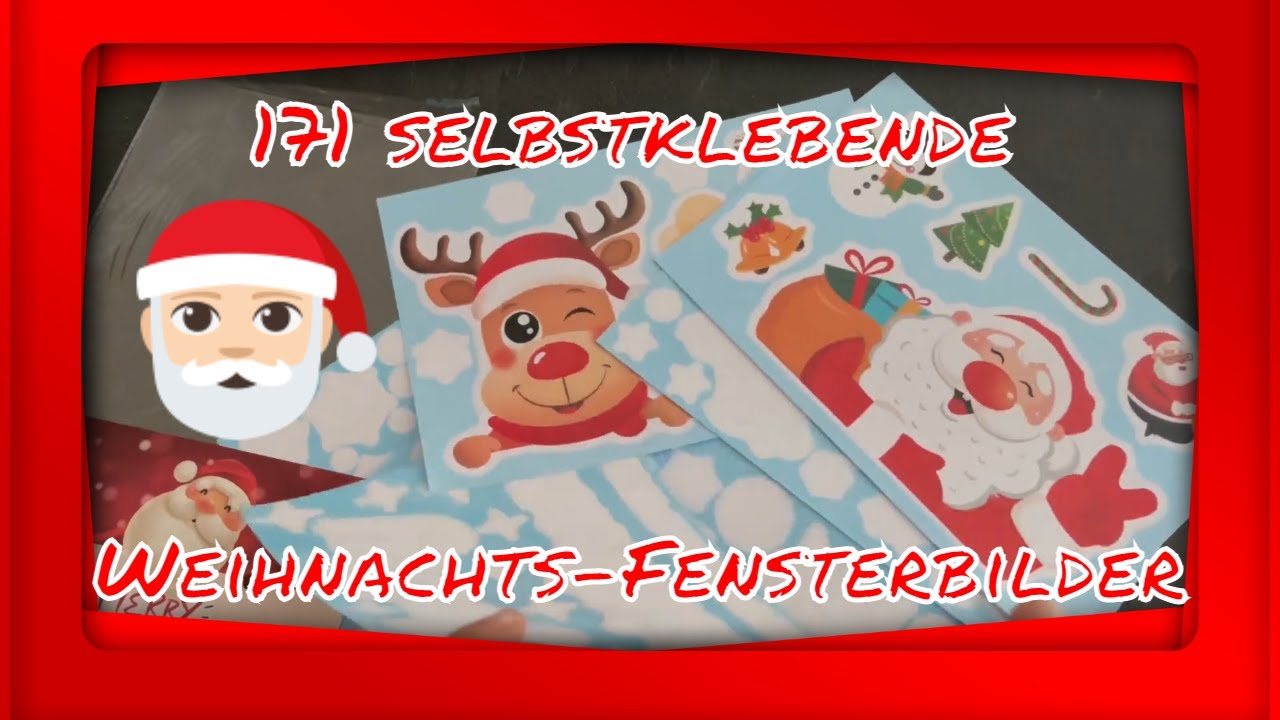 Weihnachts-Fensterbilder Test – 171 selbstklebende Motive