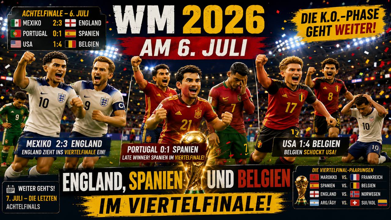 WM 2026 Achtelfinale Spanien gegen Portugal - Mikel Merino Tor