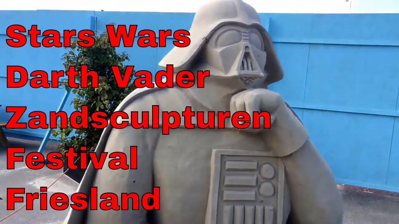 Zandsculpturen Festival Friesland - Star Wars Darth Vader Sandskulptur