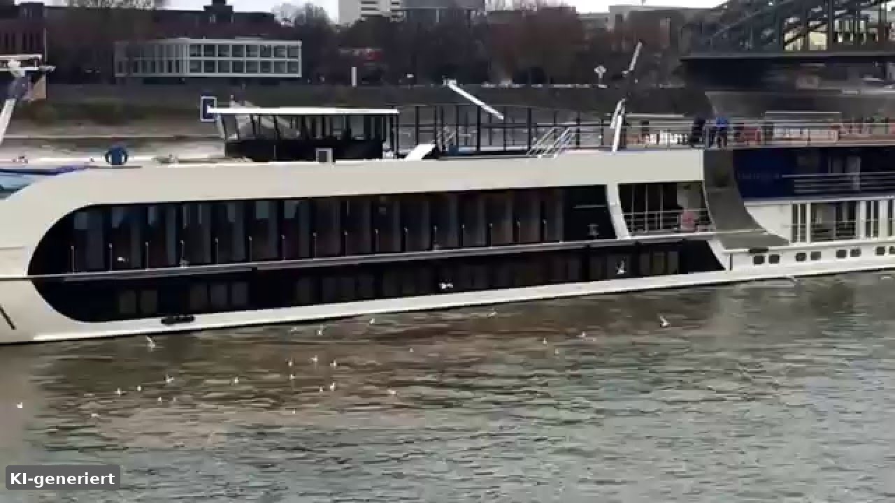 Anlegemanöver Kreuzfahrtschiff Köln