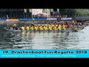 Drachenboot-Fun-Regatta im Innenhafen Duisburg – Farbenfrohes Wassersport-Event