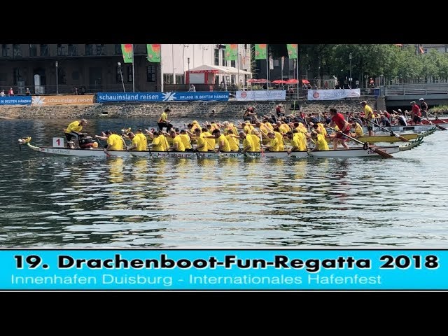 Drachenboot-Fun-Regatta 2018 im Innenhafen Duisburg