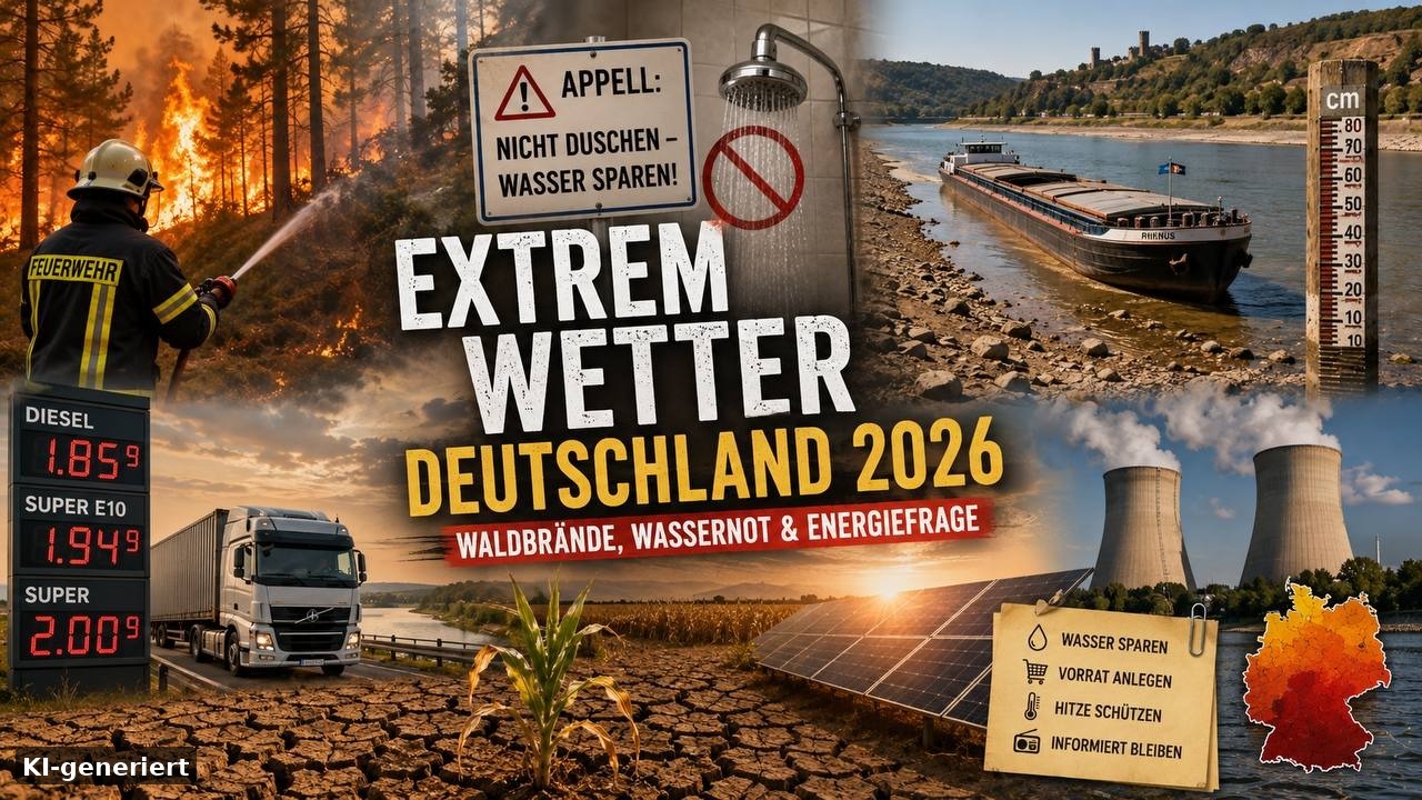 Extremwetter Deutschland 2026 – Waldbrand und Dürre bei der Hitzewelle