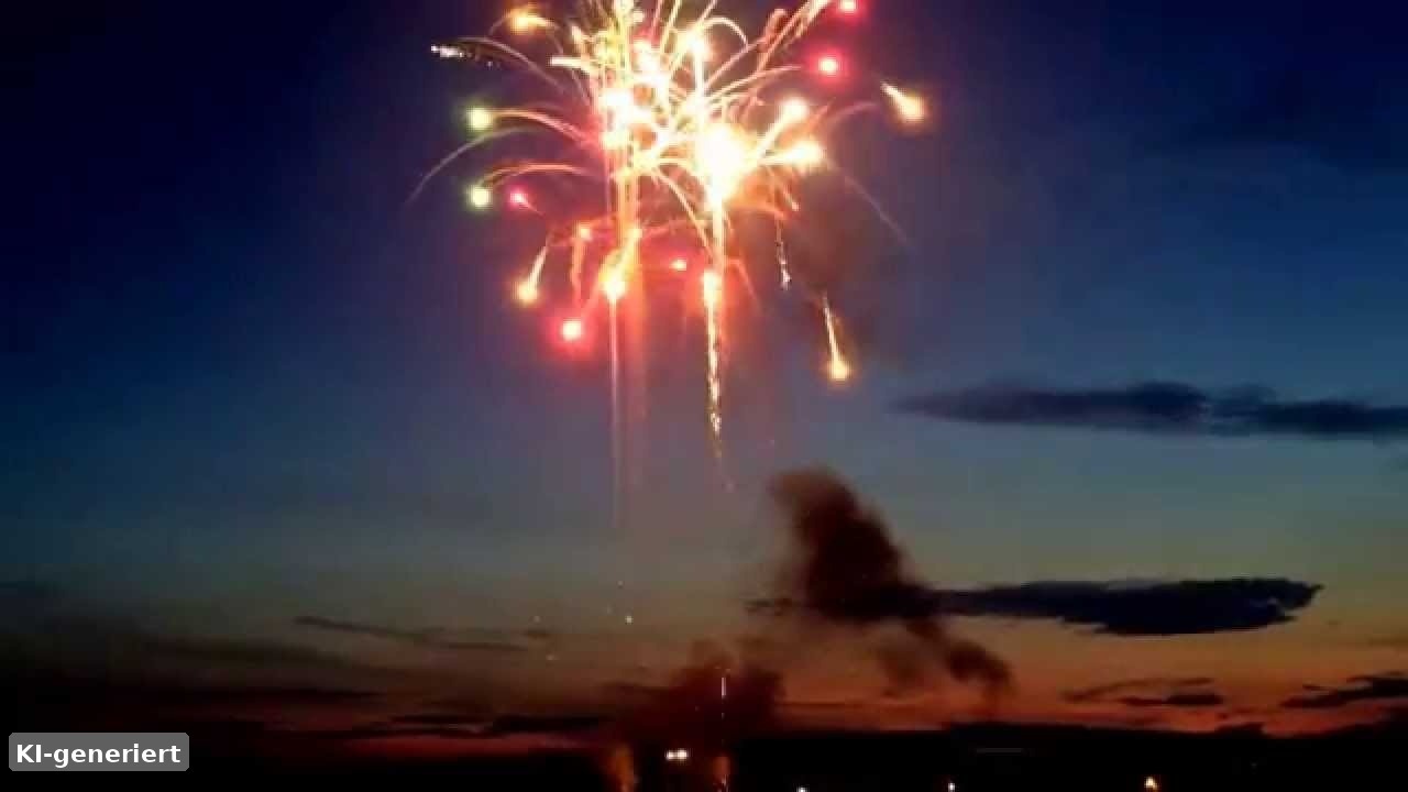 Feuerwerk am Strand von Makkum