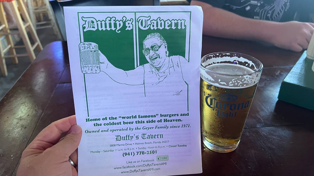 Duffy's Tavern auf Anna Maria Island am 13. Tag der Florida-Reise (2)