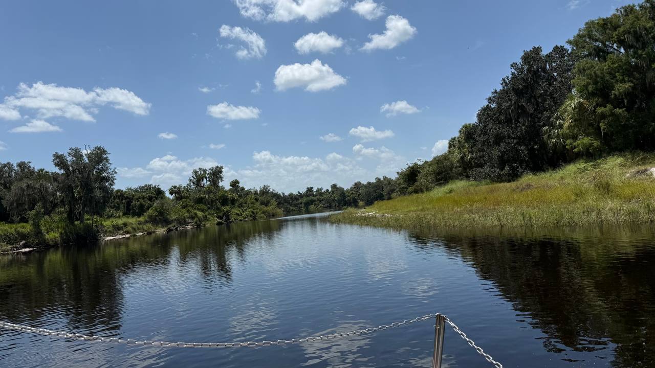 Flusslandschaft während der Luftboot-Tour in den Everglades
