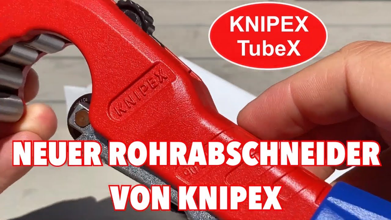 KNIPEX TubiX Rohrabschneider mit QuickLock