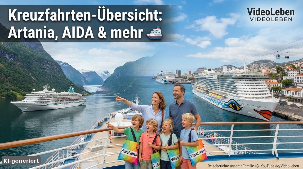 KI-generiert: Traumhaftes Kreuzfahrtschiff auf dem Meer – Kreuzfahrten-Übersicht