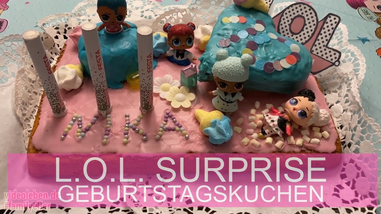 🤖 LOL Surprise Geburtstagskuchen zum 10. Geburtstag