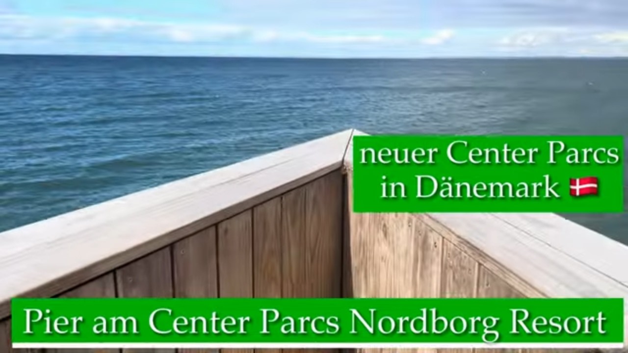 Strand und Pier am Center Parcs Nordborg – Ostsee an der Insel Als