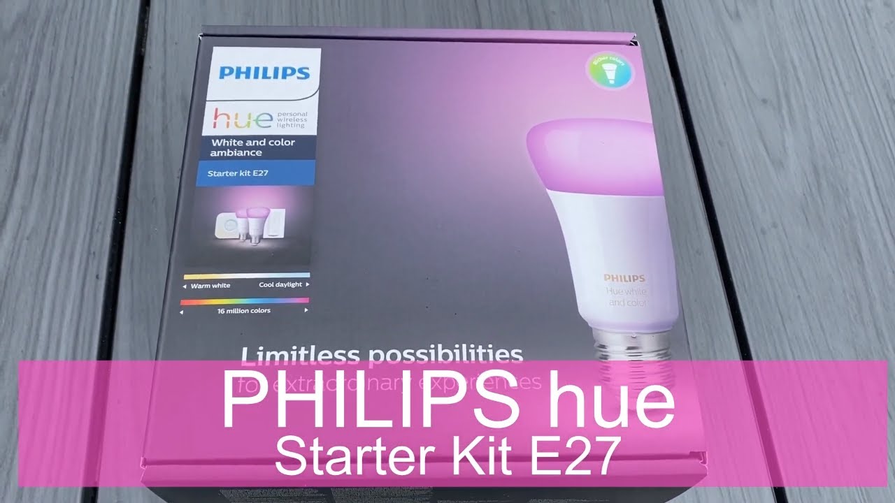 Philips Hue White and Color Ambiance Starter Kit E27 mit Bridge