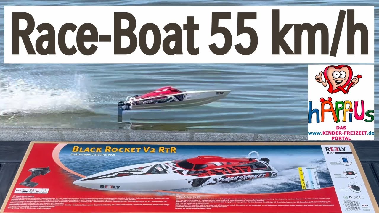 Reely Black Rocket V2 – RC Raceboat mit 55 km/h