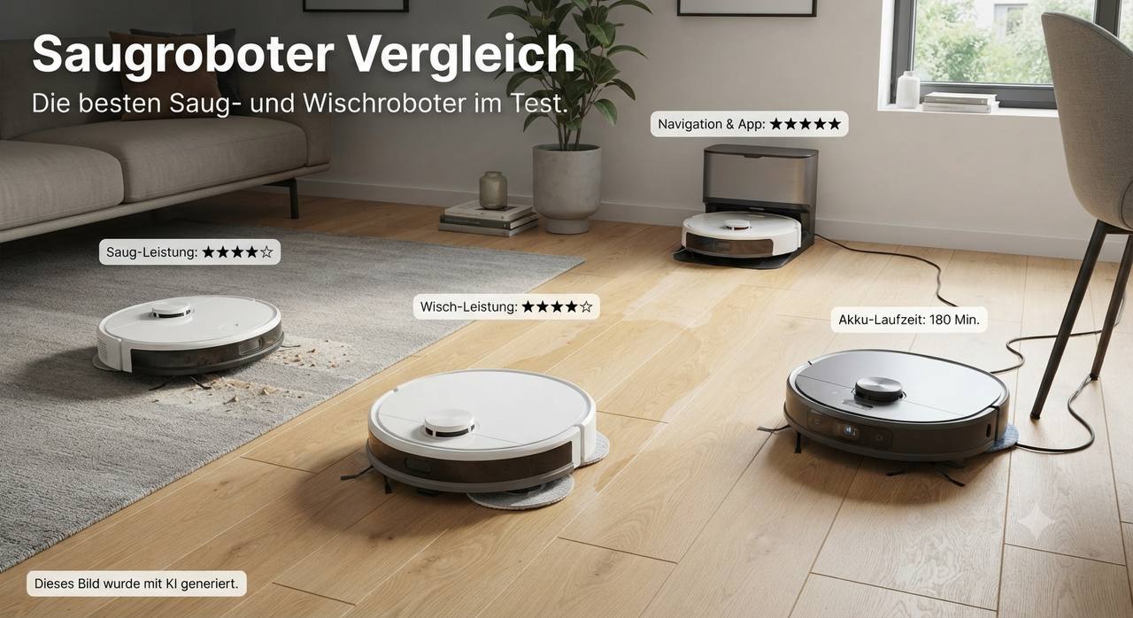 Saugroboter Vergleich – die besten Saug- und Wischroboter im Test