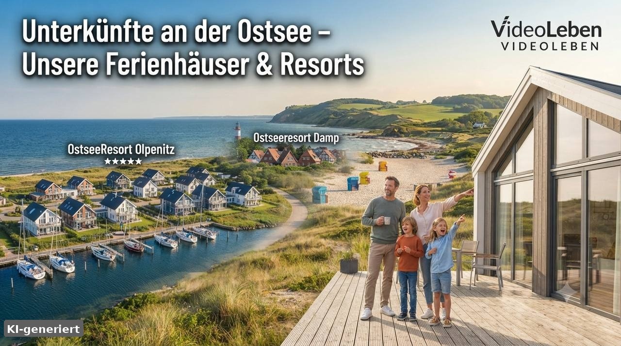 KI-generiertes Beitragsbild: Unterkünfte an der Ostsee