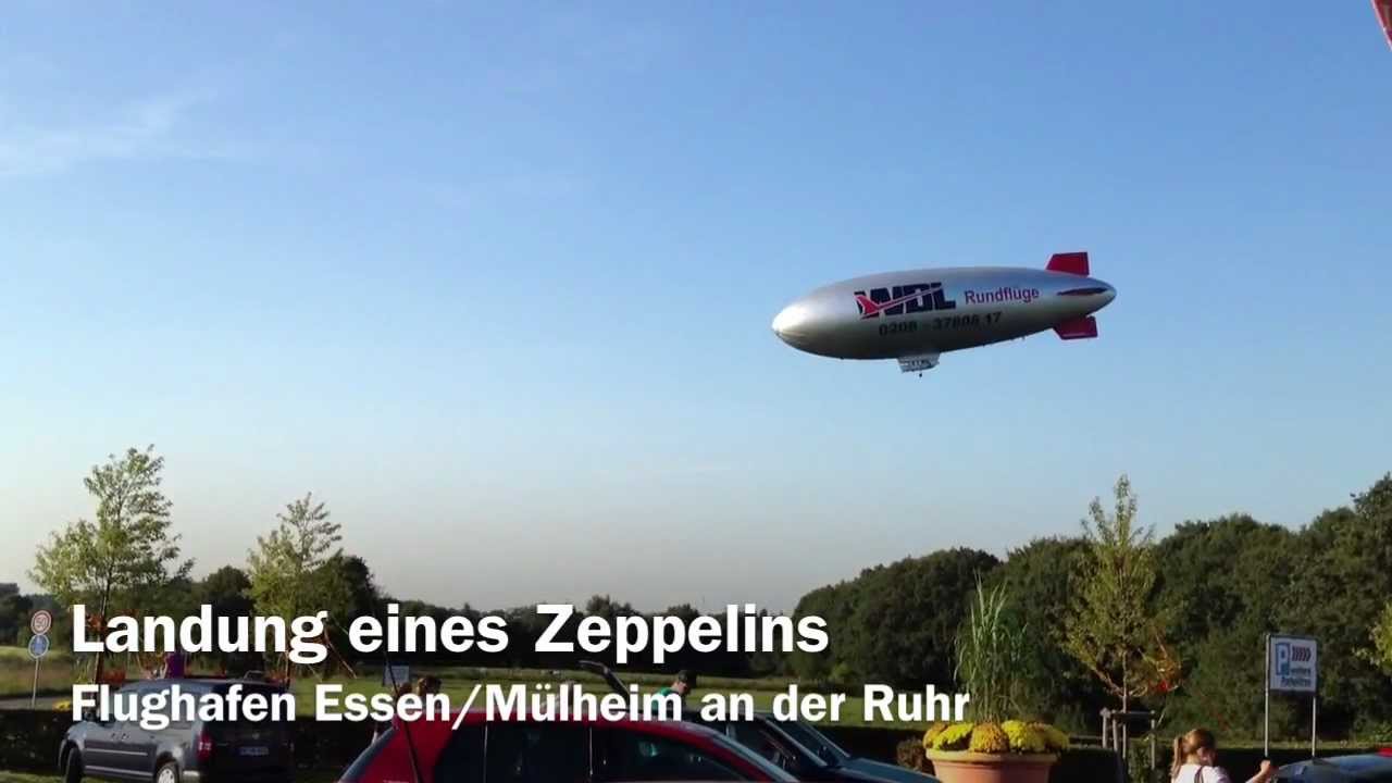 Zeppelinlandung am Flughafen Essen-Mülheim
