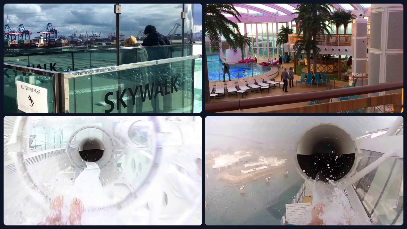 Skywalk, Four Elements und Beach Club auf der AIDA prima