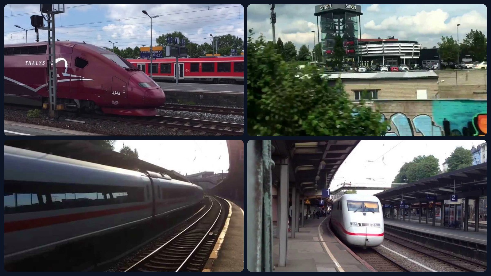 RE, IC, ICE und Thalys in Nordrhein-Westfalen