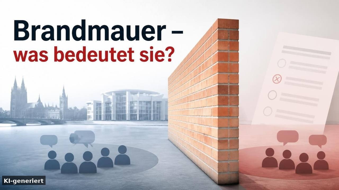 Brandmauer in der Politik: Was bedeutet der Begriff eigentlich? – Hintergrund zur Diskussion um Mehrheiten und Koalitionen