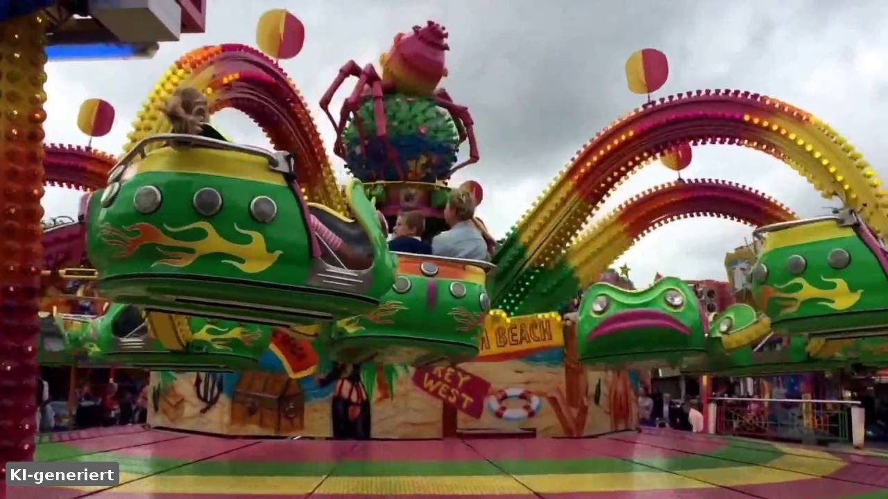 Kirmes in Sneek – Jahrmarkt zur Sneekweek mit Fahrgeschäften in Friesland
