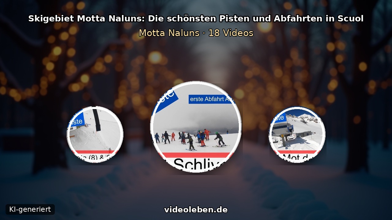 Blaue Pisten und Abfahrten im Skigebiet Motta Naluns bei Scuol im Engadin