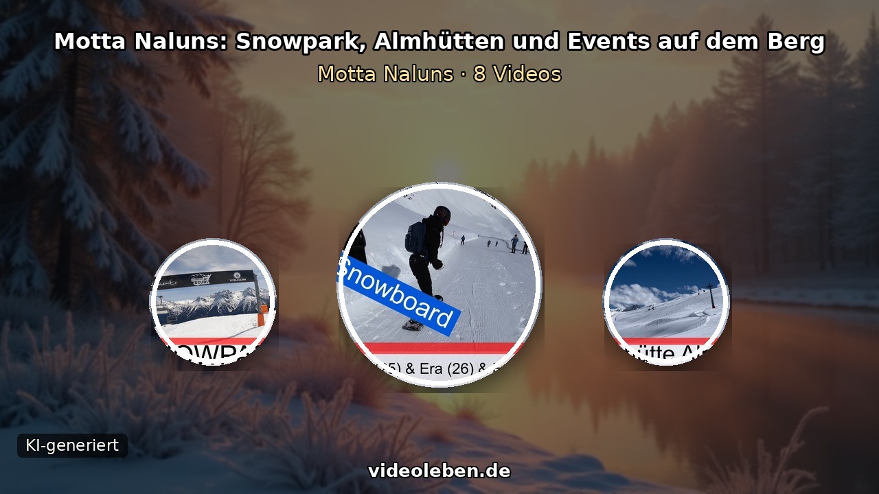 Snowpark, Almhütte und Events auf Motta Naluns bei Scuol im Engadin