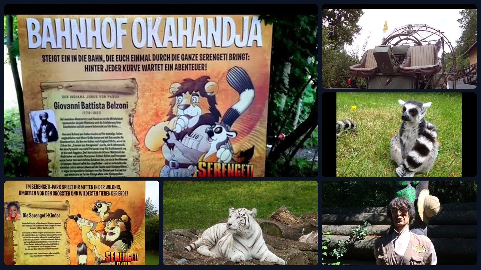 Serengeti-Park Hodenhagen – Collage unserer Videos aus Safari, Tierpark und Fahrgeschäften