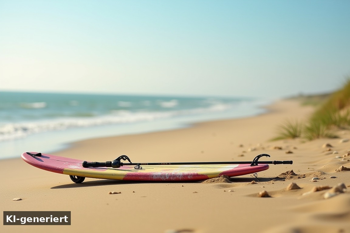 Sportliche Aktivitäten und Urlaubserlebnisse – Entspannung und Abenteuer an der Nordsee in Butjadingen (KI-generierte Darstellung)