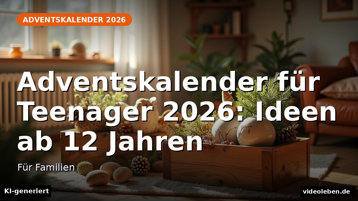Adventskalender für Teenager 2026: Ideen ab 12 Jahren – Für Familien (KI-generierte Darstellung)