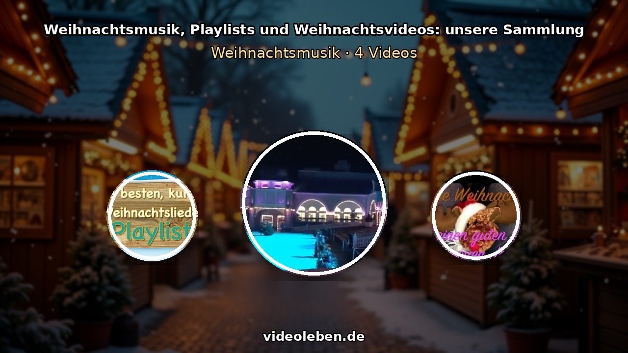Weihnachtsmusik und Weihnachtsvideos: Playlists, Compilations und Weihnachtsmärkte im Überblick