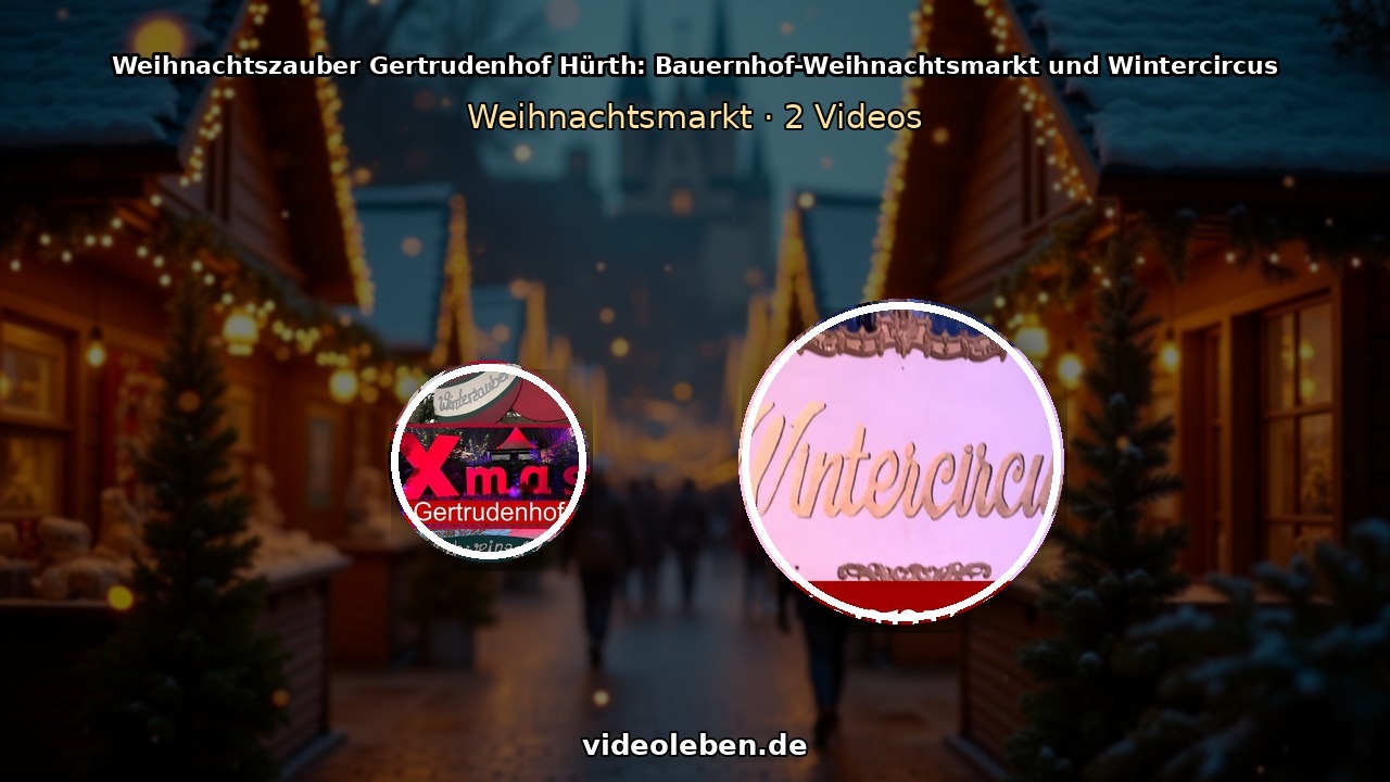 Weihnachtszauber auf dem Gertrudenhof in Hürth mit beleuchteten Ständen und Bauernhofkulisse