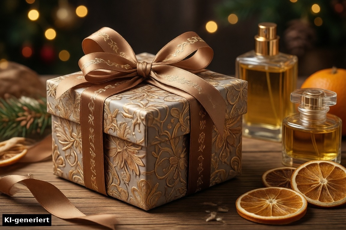 Ava & May Adventskalender: Geschenkbox mit Düften (KI-generierte Darstellung)
