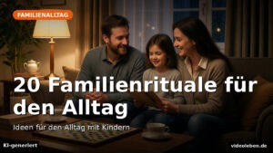 Familienrituale: gemeinsame Mahlzeiten und feste Zeiten im Alltag (KI-generierte Darstellung)
