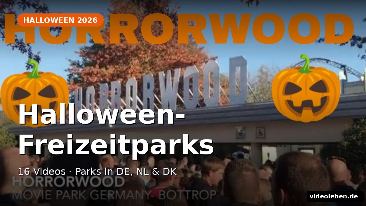 Halloween-Freizeitparks 2026: Kürbis-Deko und Horrorwood im Movie Park Germany