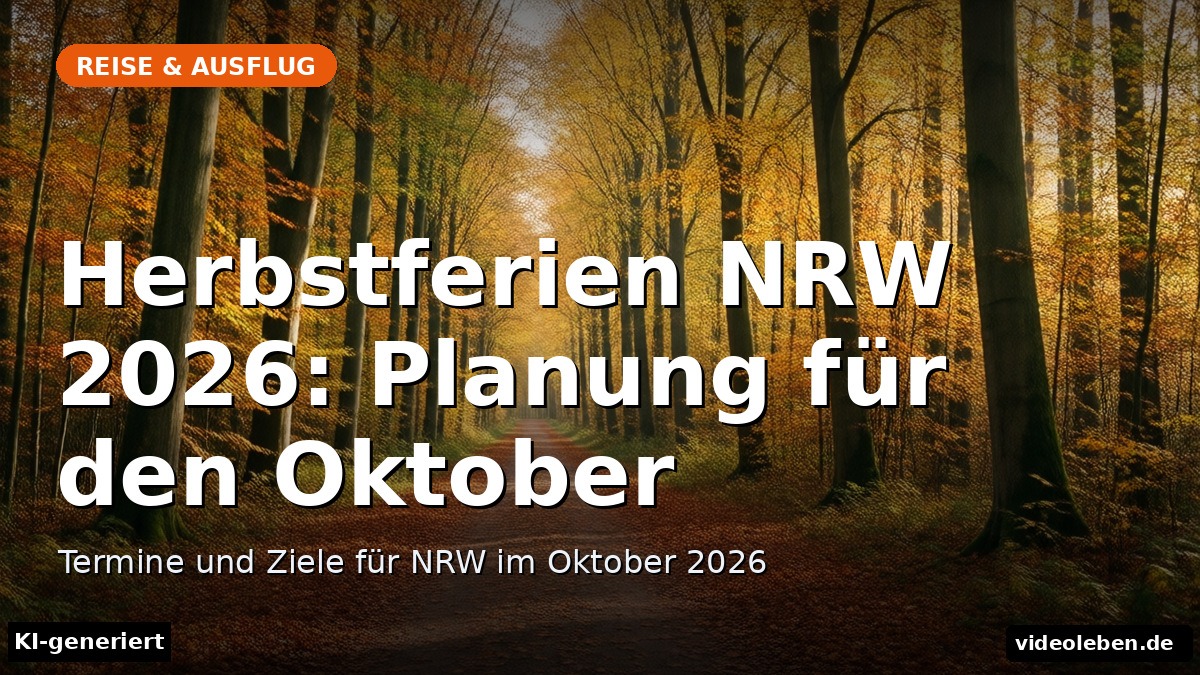 Herbstferien NRW 2026: Planung für den Oktober (KI-generiert)