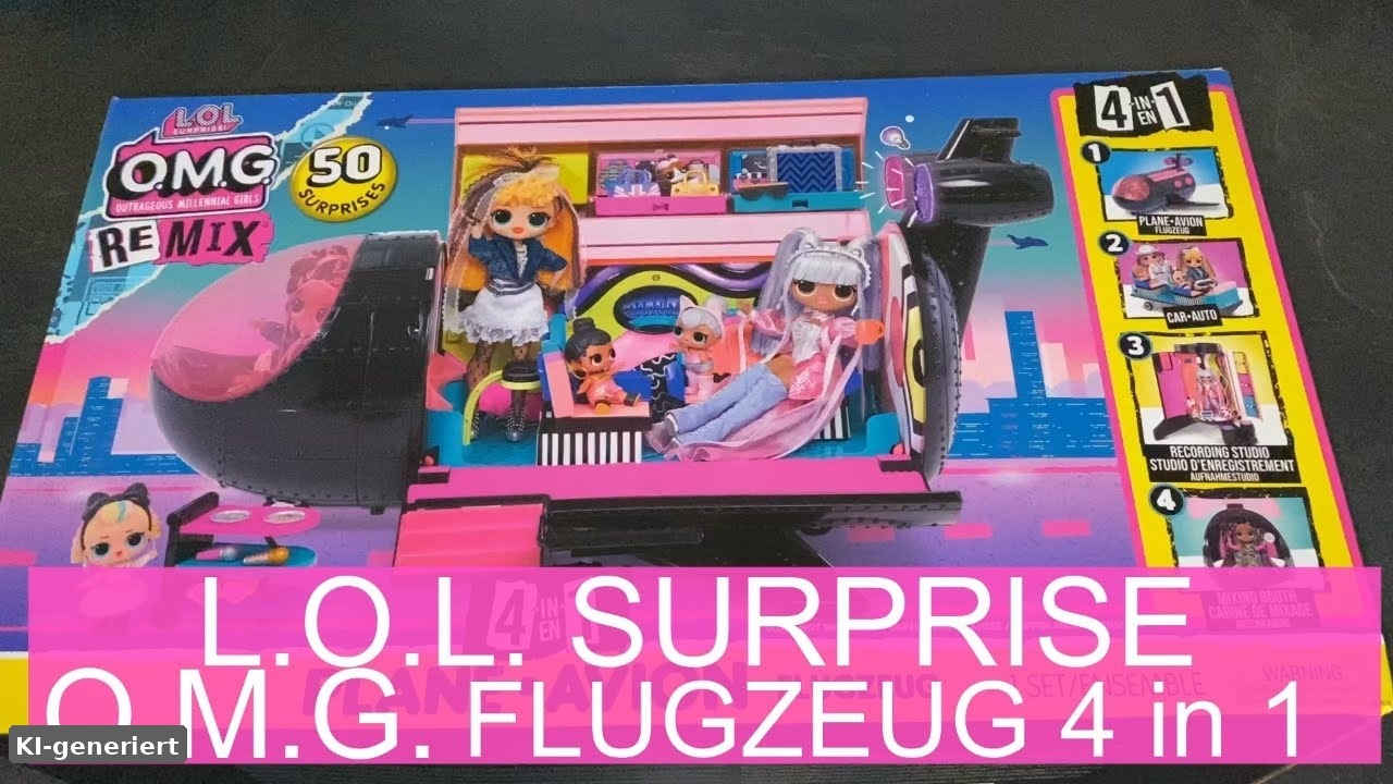 LOL Surprise OMG Remix 4-in-1 Airplane – Unboxing mit 50 Überraschungen