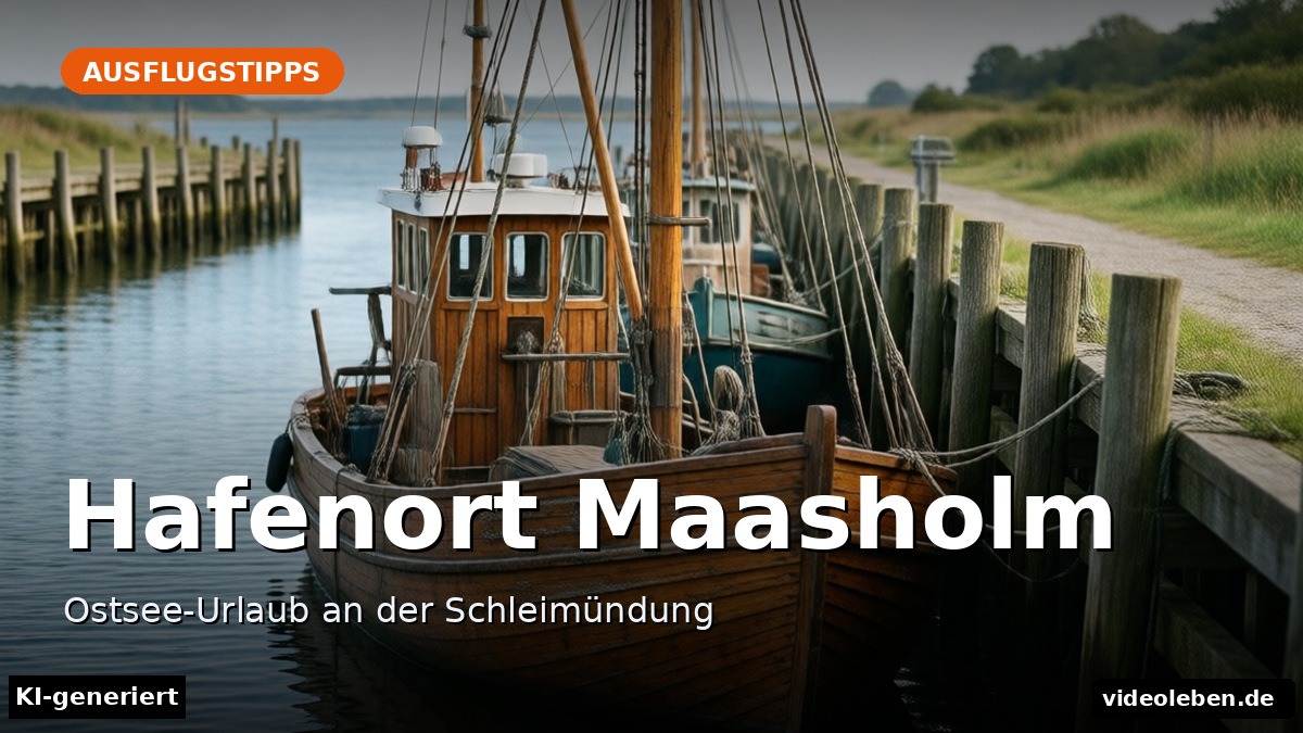 Hafenort Maasholm – Ostsee-Urlaub an der Schleimündung – Beitragsbild (KI-generierte Darstellung)