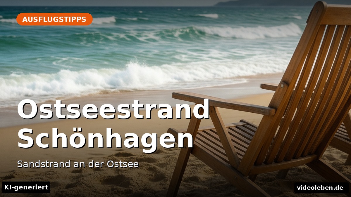 Ostseestrand Schönhagen – Sandstrand an der Ostsee – Beitragsbild (KI-generierte Darstellung)