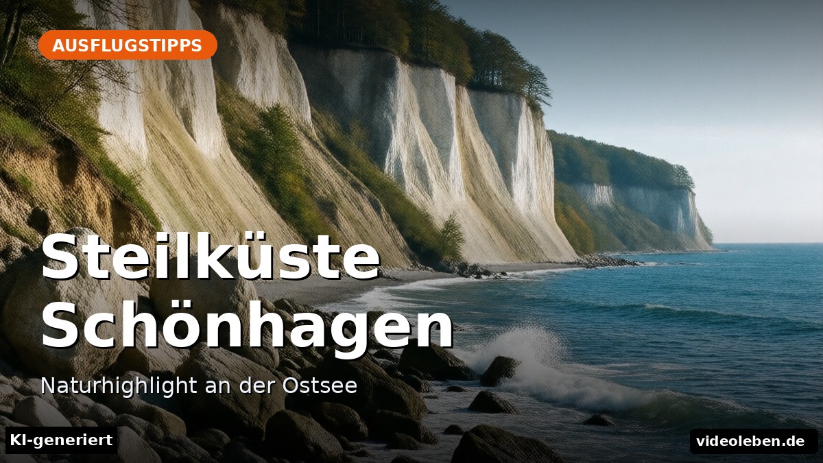 Steilküste Schönhagen – Naturhighlight an der Ostsee – Beitragsbild (KI-generierte Darstellung)