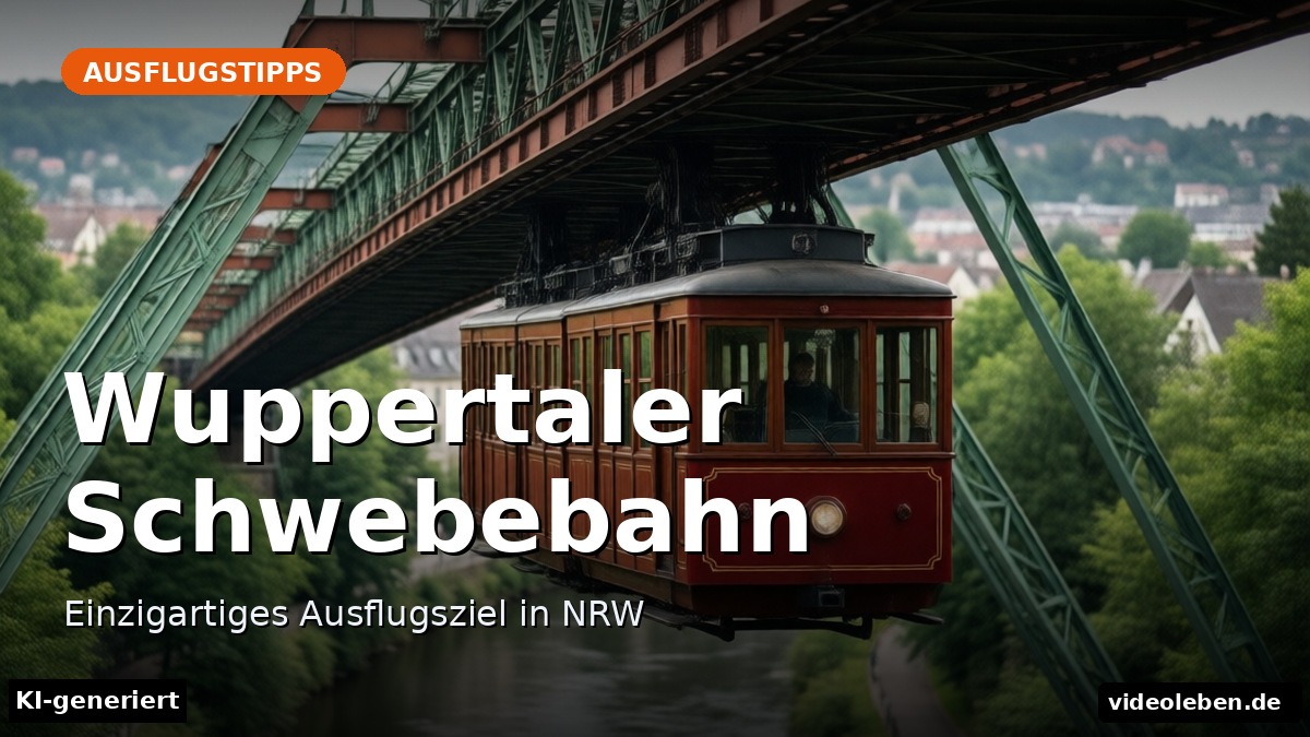 Wuppertaler Schwebebahn – Einzigartiges Ausflugsziel in NRW – Beitragsbild (KI-generierte Darstellung)