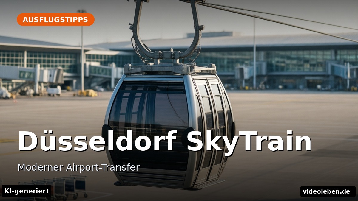 Düsseldorf SkyTrain – Moderner Airport-Transfer – Beitragsbild (KI-generierte Darstellung)