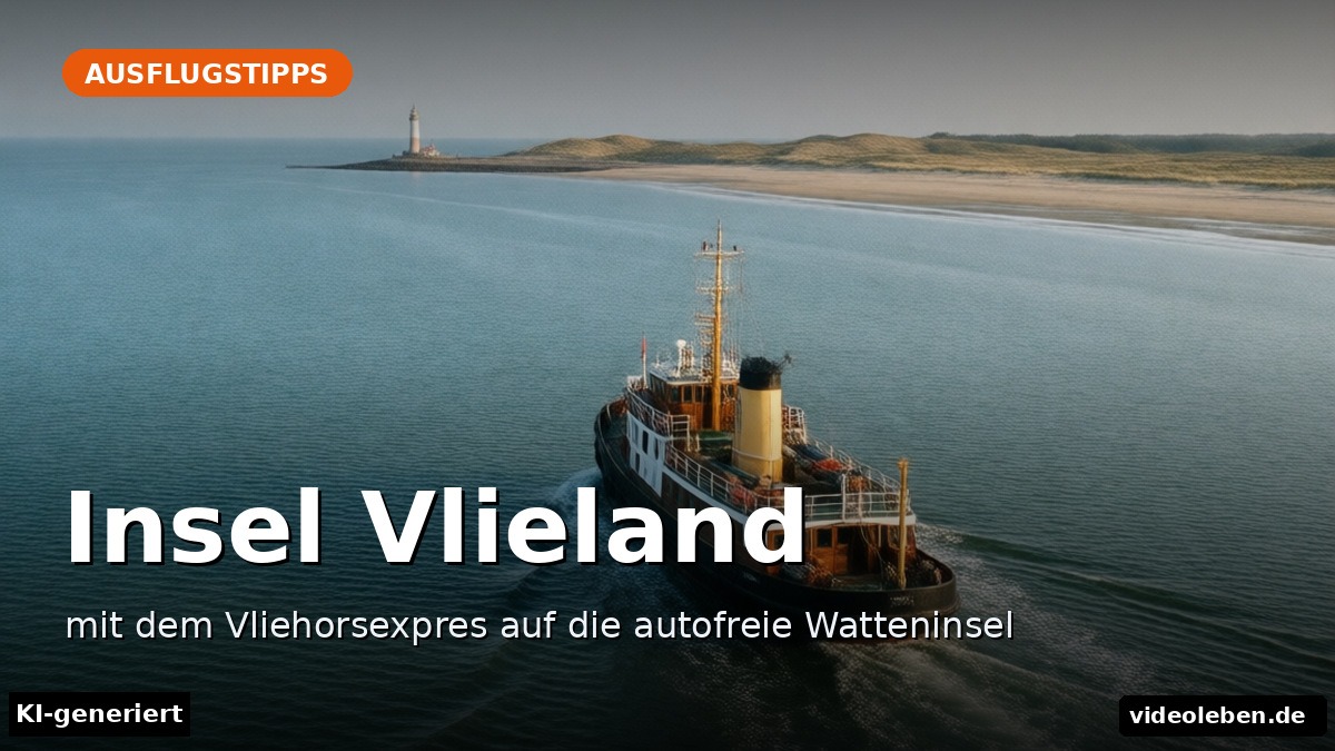 Insel Vlieland – mit dem Vliehorsexpres auf die autofreie Watteninsel – Beitragsbild (KI-generierte Darstellung)